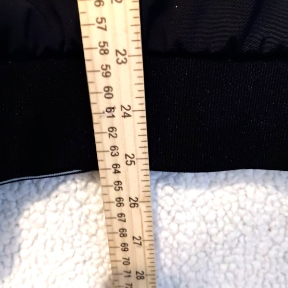 Liz Claiborne Full Zip Jacket Womens XL Black with 2 Snap Stripe Collar - Picture 7 of 9